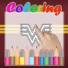 Coloring Book for Kids Game Wonder Woman Edition
