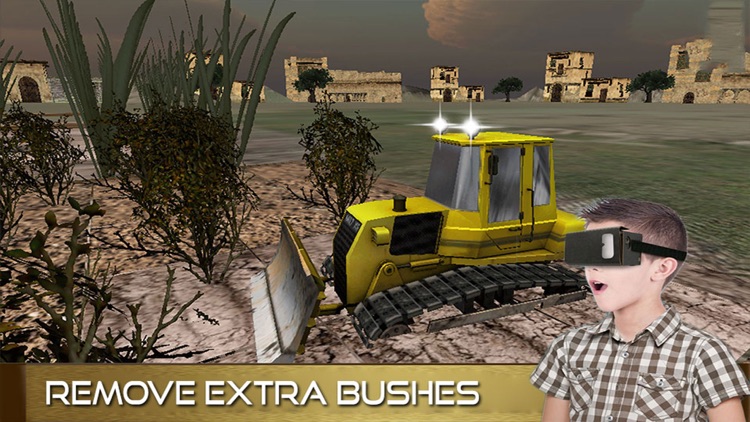 VR Town Construction Bulldozer Pro - 3d builder game