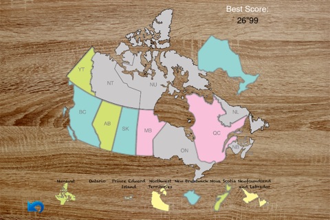 Canada Map Master Lite - Audio Learning, puzzle game and test screenshot 2