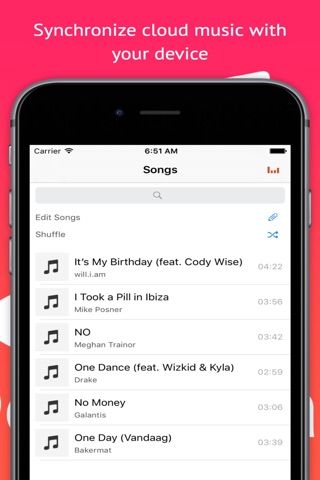 iMusic Cloud Player - Offline Music Player & Free Music Playlist Manager for Dropbox, Google Drive, Box, OneDrive, Cloud Flatforms screenshot 2