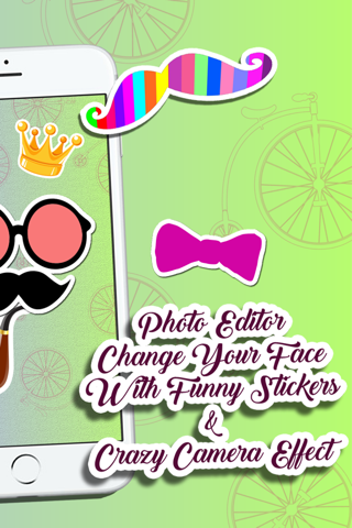 Hipster Photo Editor - Change Your Face With Funny Sticker.s & Crazy Camera Effect screenshot 2