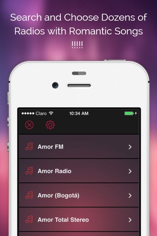'A Musica Romantica: Canciones de Amor en Español y en Inglés con Las Mejores Radios Romanticas para Enamorados screenshot 2