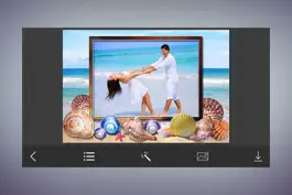 Game screenshot HoneyMoon Beach Photo Frames - Decorate your moments with elegant photo frames apk