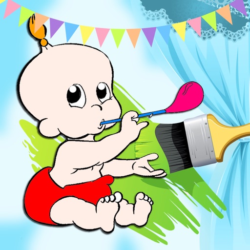 Baby Coloring Book Free Learn Game for Kids iOS App