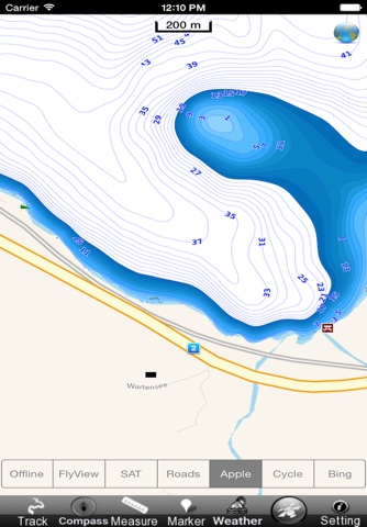 Sempachersee Hallwilersee und Baldeggersee HD - GPS Navi Karte für bootfahren angeln und segeln screenshot 4
