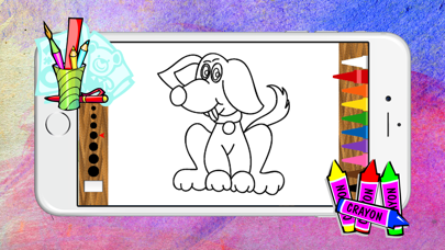 How to cancel & delete Cute dog sheets painting coloring pages for babies kids and adult from iphone & ipad 3