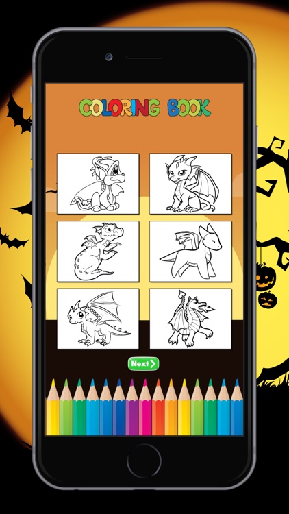 Dragon Coloring Book for Children: Learn to color and draw a dragon, monster and more screenshot-3