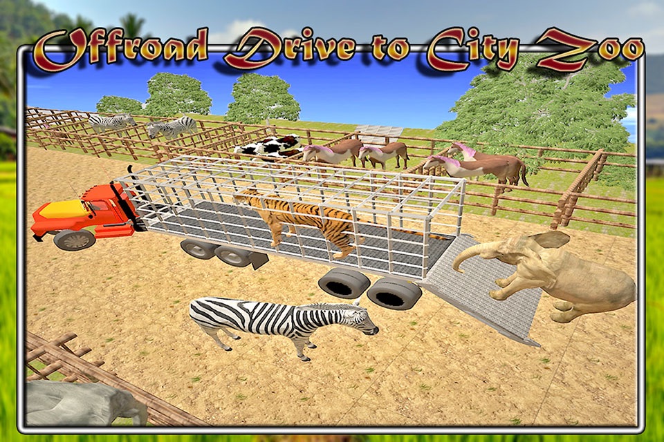 Zoo Transporter Fun 2016 – Jungle animals Vs Farm Animal Mayhem screenshot 3