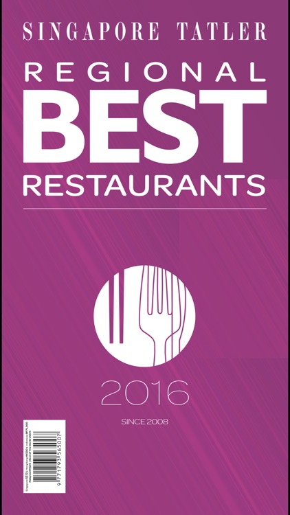 Singapore Tatler Regional Best Restaurants