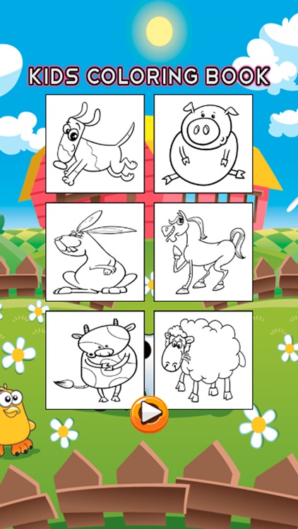 Animals Farm Coloring Book - Drawing Pages and Painting Educational Learning skill Games For Kid & Toddler