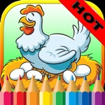 Animals Farm Coloring Book - Drawing Pages and Painting Educational Learning skill Games For Kid  Toddler
