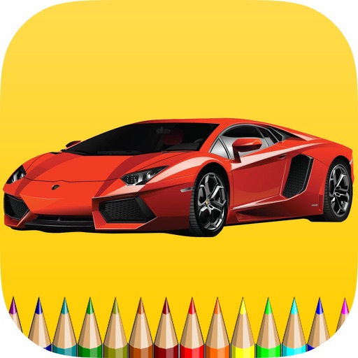 Vehicle Coloring Book Free Game for Children iOS App