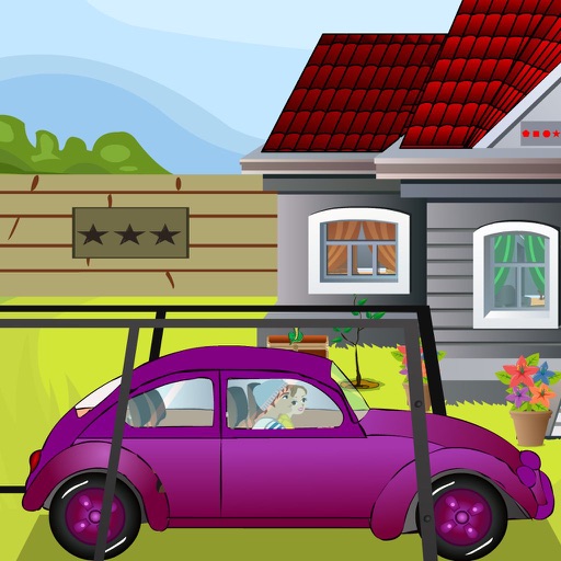 Purple Car Escape iOS App