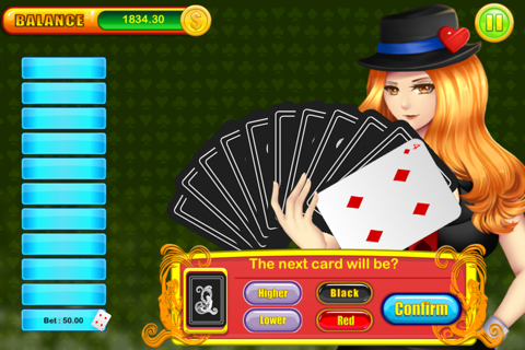 High Low Cards screenshot 2