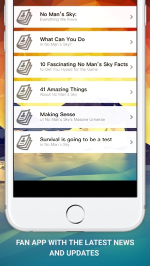 Guide for No Man's Sky - News, Countdown and Wallpapers(圖1)-速報App