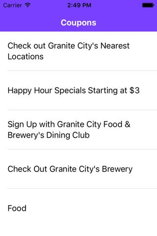 Coupons for Granite City Food & Brewery App screenshot 2