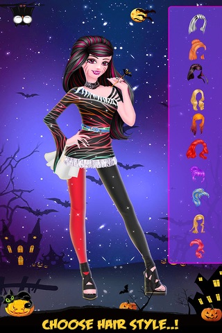 Monster Girl Party Dress Up - Halloween Fashion Party Studio Salon Game For Kids screenshot 3