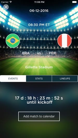 Copa Club - Copa America Live Score Tracker(圖1)-速報App