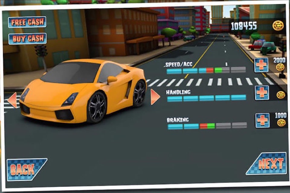 3D Fast Car Racer - Own the Road Ahead Free Games screenshot 3