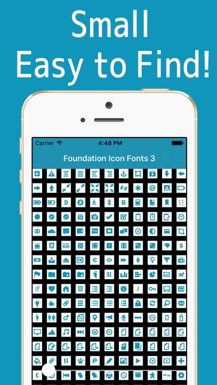 Foundation Icon Fonts 3 Cheatsheet - Icon Font with tagline screenshot-3