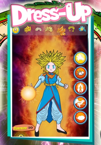 Super Saiyan Girls Dress-Up : game battle adventure dokkan dragon ball goku edition screenshot 4