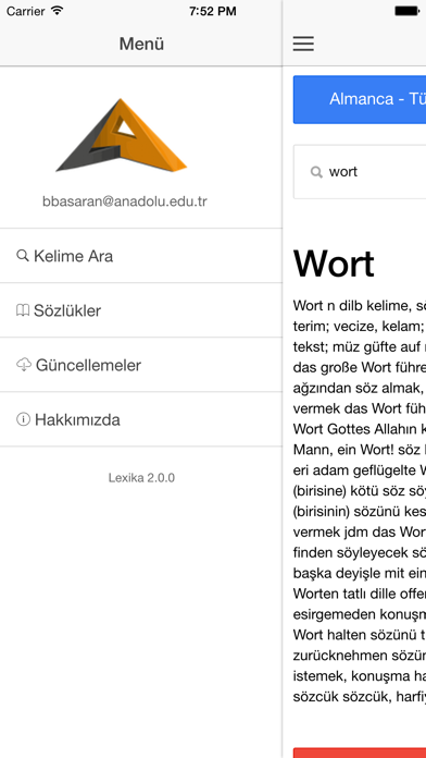 How to cancel & delete Lexika - Türkçe - Almanca / Almanca - Türkçe Sözlük from iphone & ipad 1