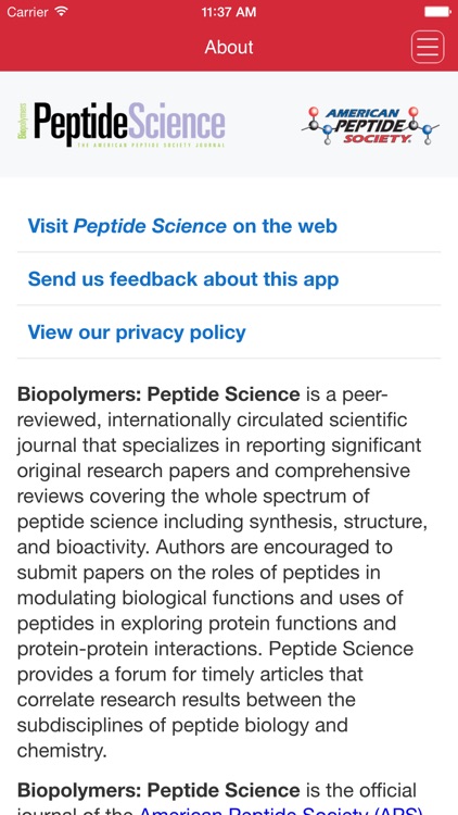 Peptide Science