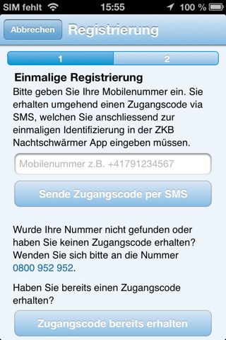 ZKB Nachtschwärmer App screenshot 3