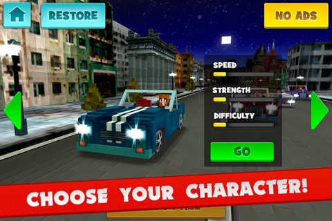Blocky Car Driving Simulator Games For Free screenshot 2