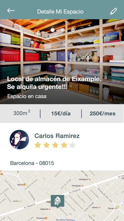 LetMeSpace: alquiler de trasteros y parking