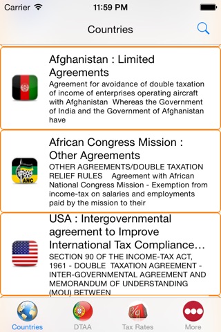 Tax Treaties -DTAA India screenshot 2