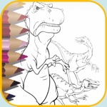 dinosaur world coloring - Discovery  dinosaurs Park Colorings Books free game and for kids dino zoo stars page
