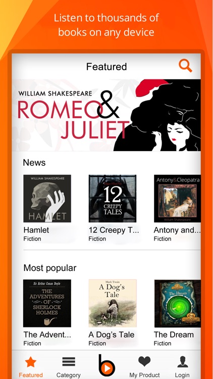 Ubook – Audiobooks, magazines and podcasts