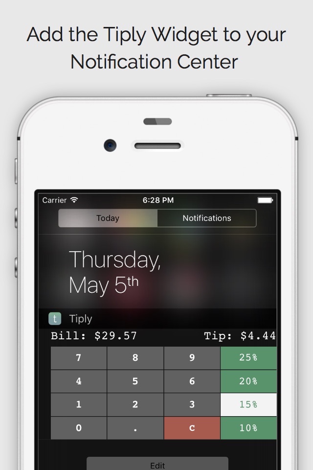 Tiply - Tip Calculator + Widget screenshot 3