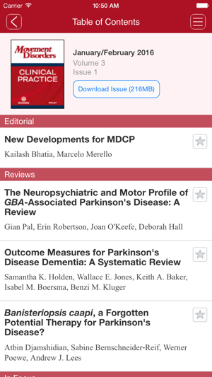 Movement Disorders Clinical Practice(圖2)-速報App