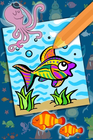 Paint aquatic, sea animal coloring book - Pro screenshot 4
