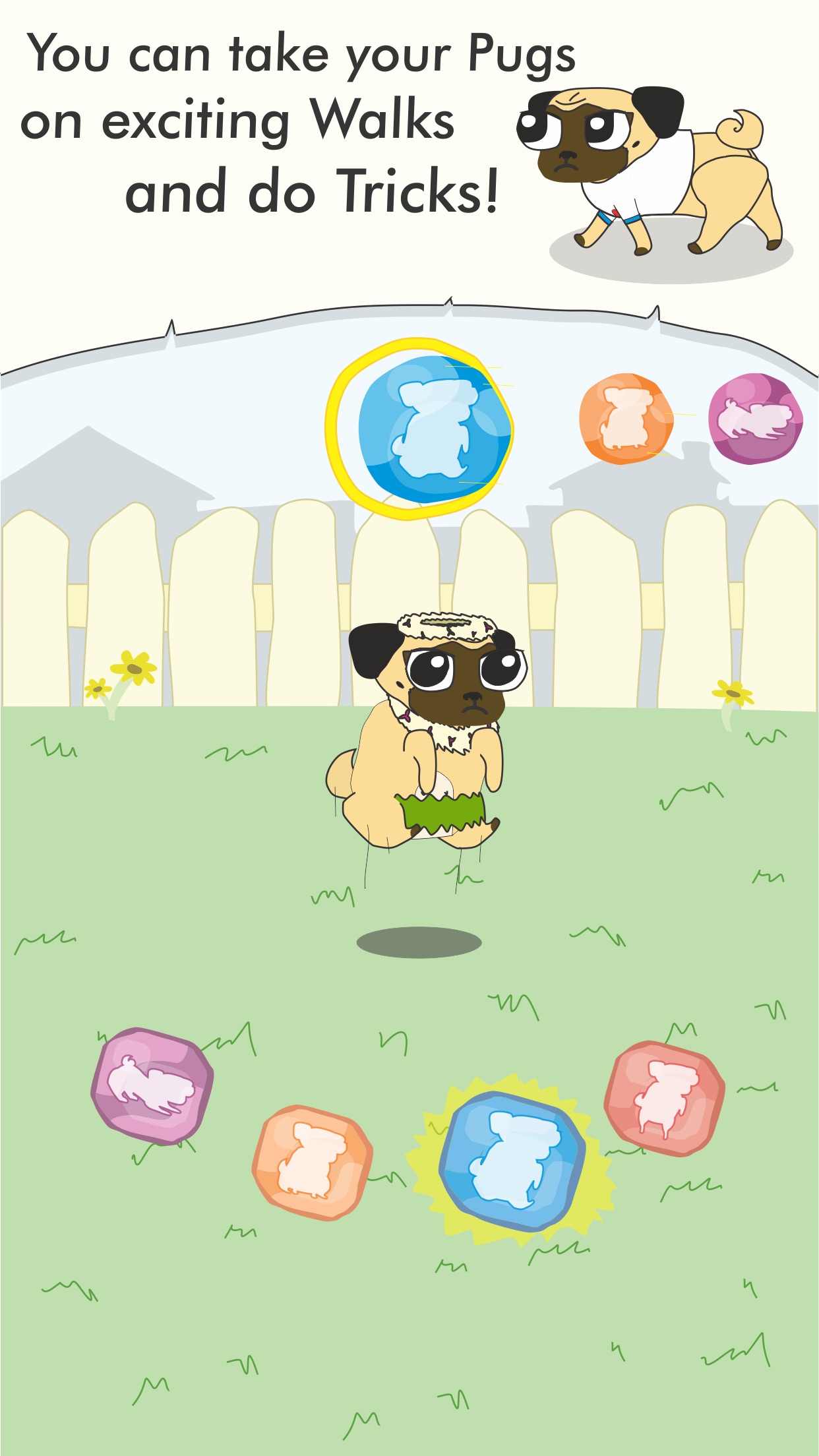 Screenshot do app Growing Pug