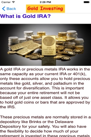 Gold IRA Investing- Reason,Rules & Companies screenshot 2