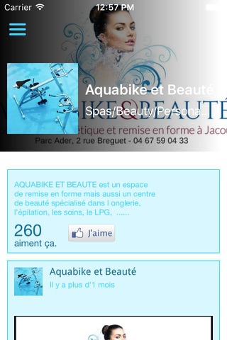 Aquabike & Beauté screenshot 2