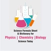 Science Formula Sheet & Dicitonary for Physics Chemistry Biology Science Today