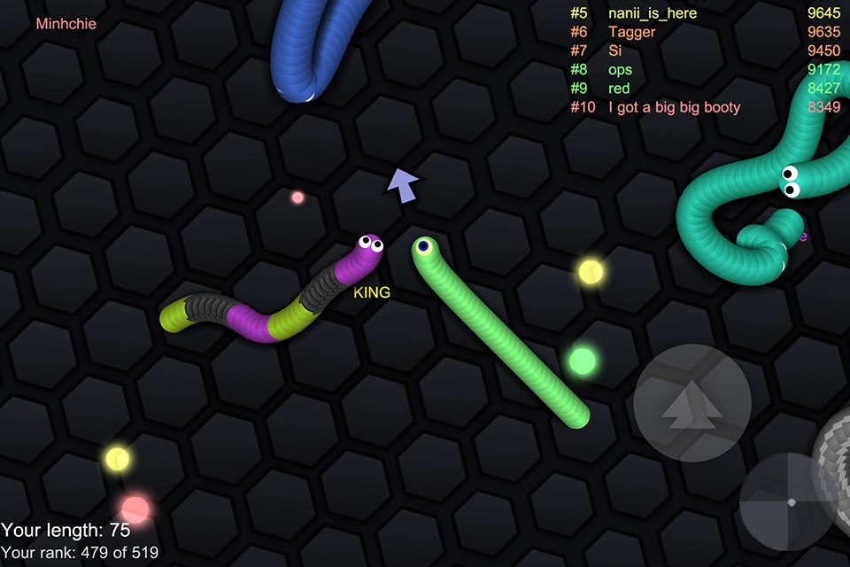 Flashy Snake - Rolling Worm All O Skins Unlocked screenshot 2