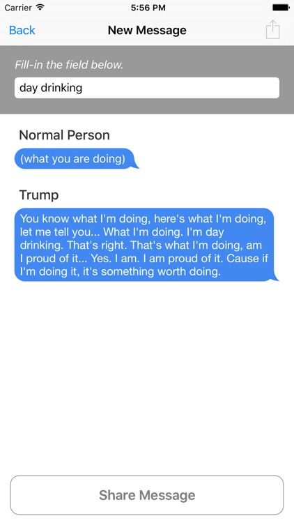 Trumpify - Text like Trump