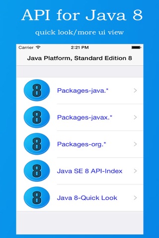 API for Java 8 screenshot 3