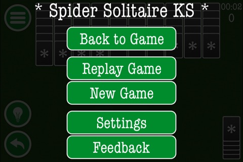 Classic Spider Solitaire Patience Game by Kinetic Stars KS screenshot 2