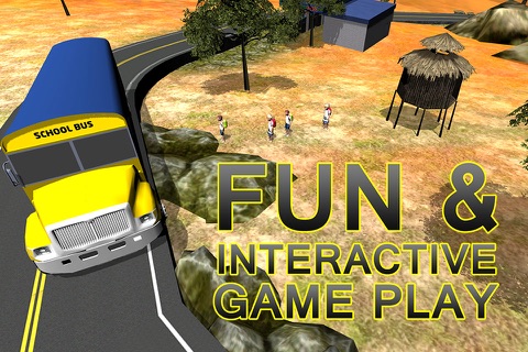 Hill Climb School Bus – Pick & drop kids in this ultimate driving simulator game screenshot 4
