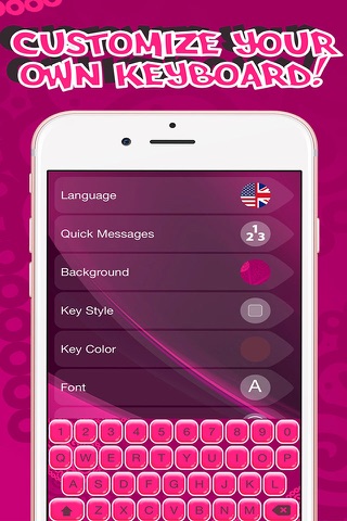 Pink Keyboard Maker – Custom Color Keyboard with Cute Backgrounds and Font Changer with Emoji.s screenshot 3