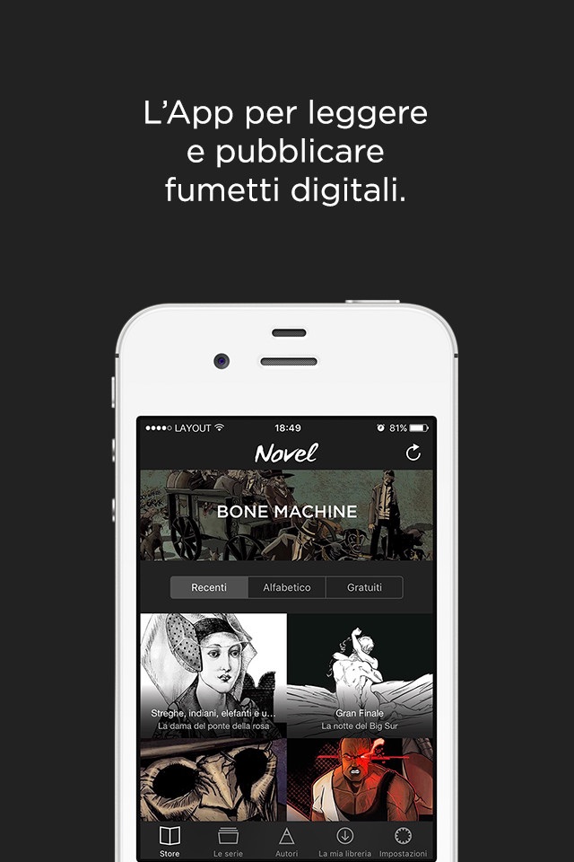 Novel Comix - Leggere e pubblicare fumetti in digitale screenshot 2