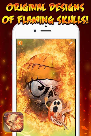 Fire Skull Wallpapers & Themes – Spooky Skeleton Backgrounds for Lock and Home Screen screenshot 3