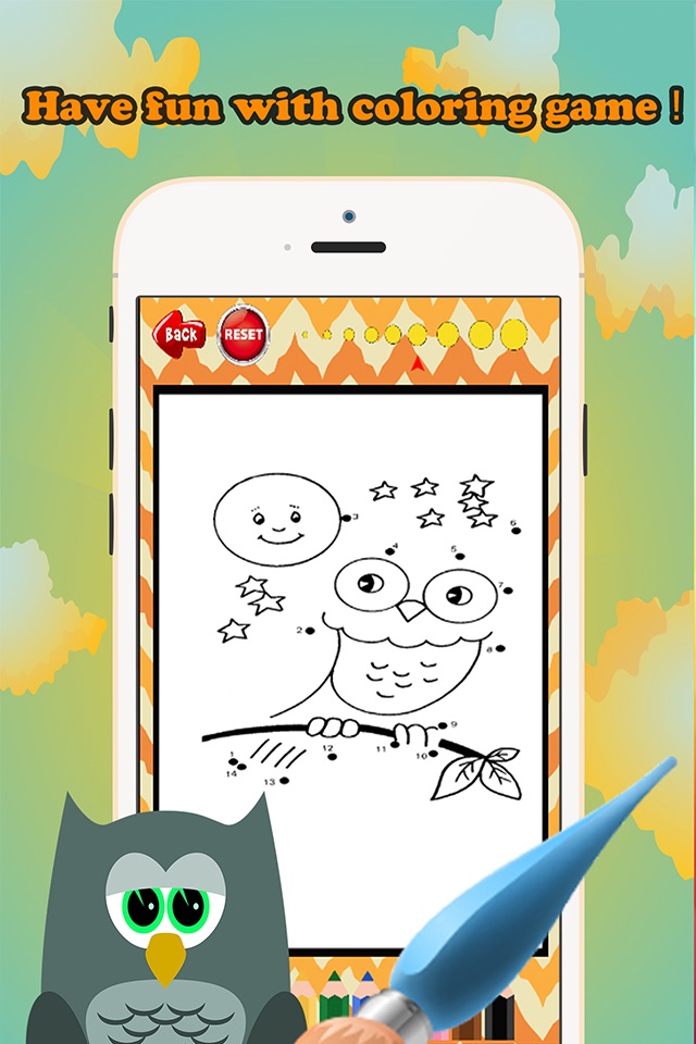 Brain dots Coloring Book - coloring pages dot games free for kids and toddlers screenshot 3