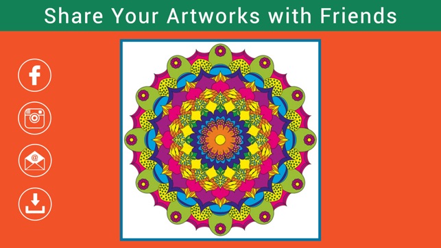 Colorment: Free Stress Relieving Mandala Coloring Books(圖5)-速報App